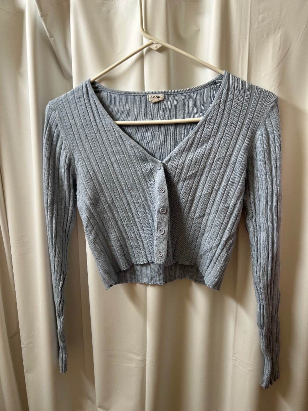 Garage Cropped Cardigan Sweater